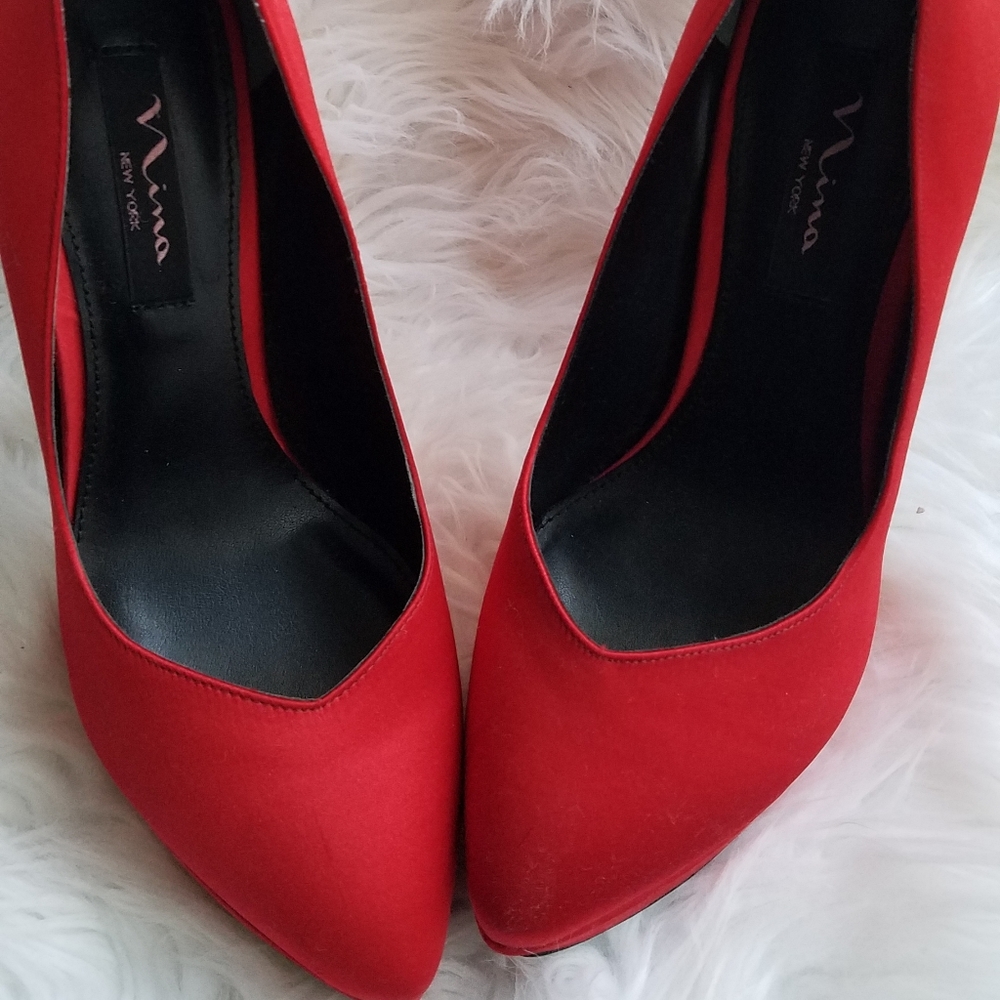Nina red pump heels